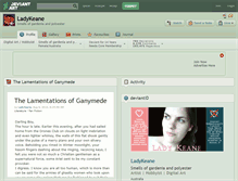 Tablet Screenshot of ladykeane.deviantart.com
