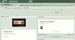 Desktop Screenshot of blackkitten.deviantart.com