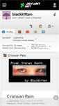 Mobile Screenshot of blackkitten.deviantart.com