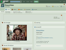 Tablet Screenshot of picturevision.deviantart.com