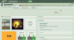 Desktop Screenshot of blue69sapphire.deviantart.com