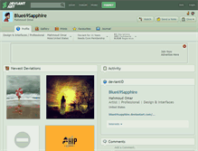 Tablet Screenshot of blue69sapphire.deviantart.com