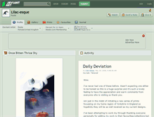 Tablet Screenshot of lilac-esque.deviantart.com