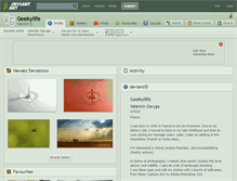 Tablet Screenshot of geekylife.deviantart.com