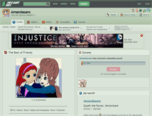 Tablet Screenshot of amandasans.deviantart.com