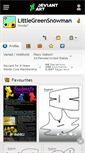Mobile Screenshot of littlegreensnowman.deviantart.com