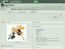 Tablet Screenshot of magnoliapearl.deviantart.com