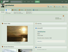 Tablet Screenshot of catchthehint.deviantart.com