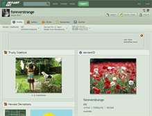 Tablet Screenshot of foreverstrange.deviantart.com