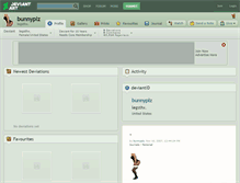 Tablet Screenshot of bunnyplz.deviantart.com