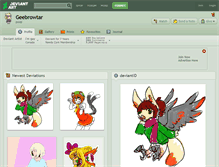 Tablet Screenshot of geebrowtar.deviantart.com
