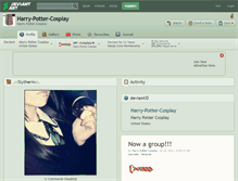 Tablet Screenshot of harry-potter-cosplay.deviantart.com