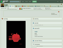 Tablet Screenshot of mjsh.deviantart.com