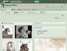 Tablet Screenshot of momichi-peredo.deviantart.com