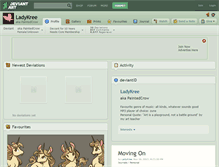 Tablet Screenshot of ladykree.deviantart.com