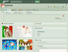 Tablet Screenshot of d-oncolors.deviantart.com