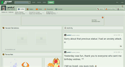Desktop Screenshot of landryc.deviantart.com