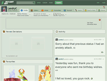 Tablet Screenshot of landryc.deviantart.com