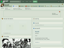 Tablet Screenshot of kuruhl.deviantart.com