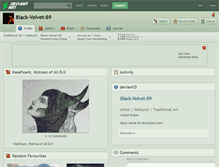 Tablet Screenshot of black-velvet-89.deviantart.com