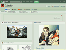 Tablet Screenshot of fireberd904.deviantart.com