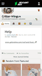 Mobile Screenshot of critter-wings.deviantart.com