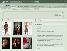 Tablet Screenshot of lamoo.deviantart.com