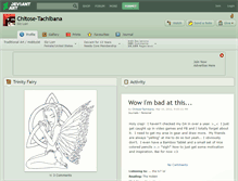 Tablet Screenshot of chitose-tachibana.deviantart.com