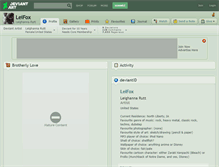 Tablet Screenshot of leifox.deviantart.com