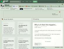 Tablet Screenshot of matues.deviantart.com