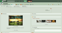 Desktop Screenshot of loonyface.deviantart.com