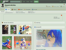 Tablet Screenshot of nanami-michiko.deviantart.com