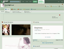 Tablet Screenshot of moonlight-luv.deviantart.com