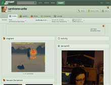 Tablet Screenshot of carnivores-unite.deviantart.com