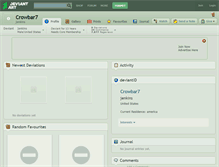 Tablet Screenshot of crowbar7.deviantart.com