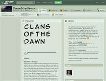 Tablet Screenshot of clans-of-the-dawn.deviantart.com