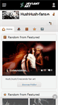 Mobile Screenshot of hushhush-fans.deviantart.com