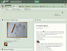 Tablet Screenshot of chawklet.deviantart.com