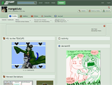 Tablet Screenshot of mangaklutz.deviantart.com