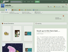 Tablet Screenshot of ladynite.deviantart.com