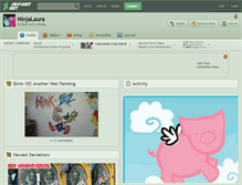 Tablet Screenshot of ninjalaura.deviantart.com