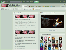 Tablet Screenshot of fight-club-rules.deviantart.com