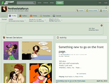 Tablet Screenshot of penthesileiaravyn.deviantart.com