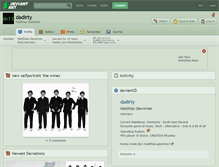 Tablet Screenshot of dadirty.deviantart.com