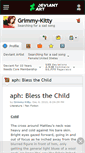 Mobile Screenshot of grimmy-kitty.deviantart.com