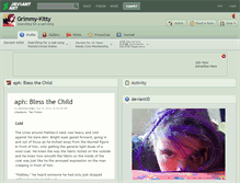 Tablet Screenshot of grimmy-kitty.deviantart.com
