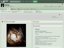 Tablet Screenshot of nephas.deviantart.com