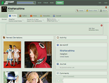 Tablet Screenshot of kiraharushima.deviantart.com