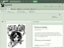 Tablet Screenshot of eyesuckink.deviantart.com