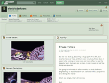 Tablet Screenshot of electricdarkness.deviantart.com